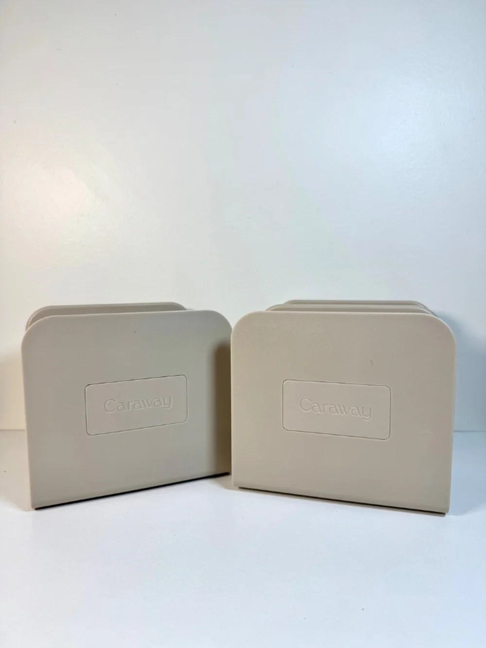 Set of 3 - Caraway Magnetic Pan and Lid Organizer Storage Dividers - Beige